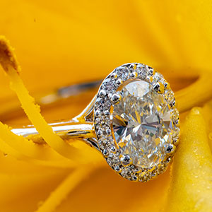 Oval Diamond Custom Engagement Ring