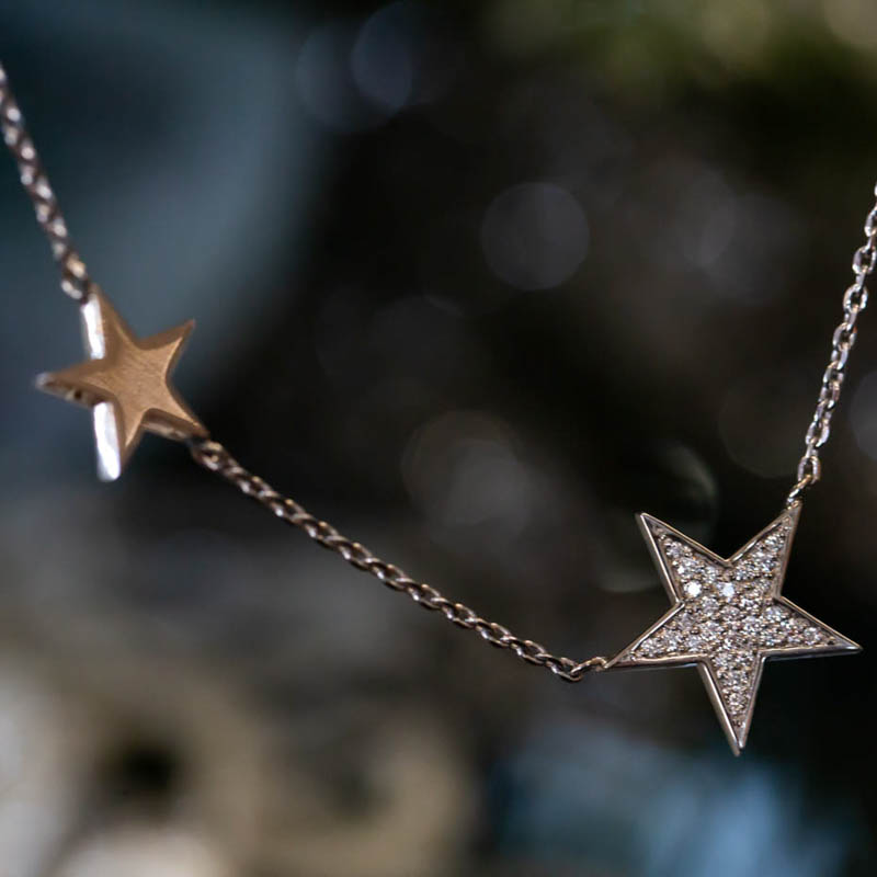 Custom Diamond Star Necklace