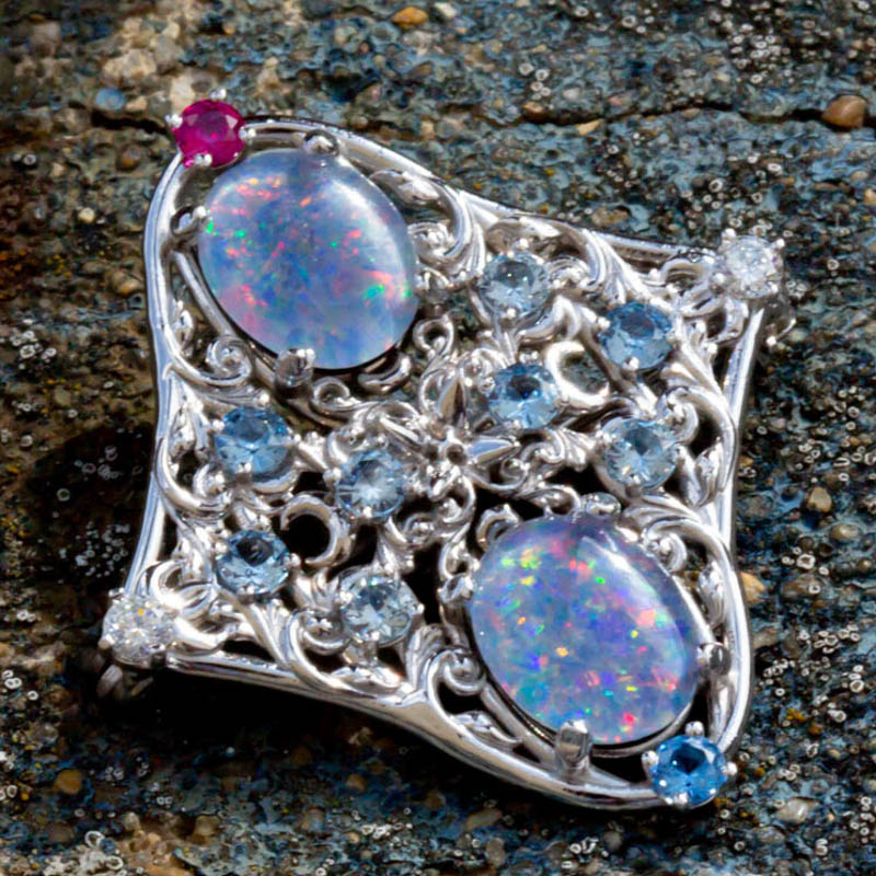 Gemstone custom jewelry on sale