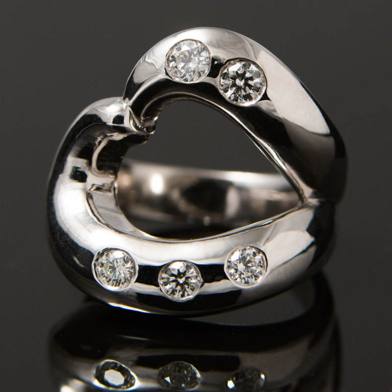 Custom Diamond Heart Ring